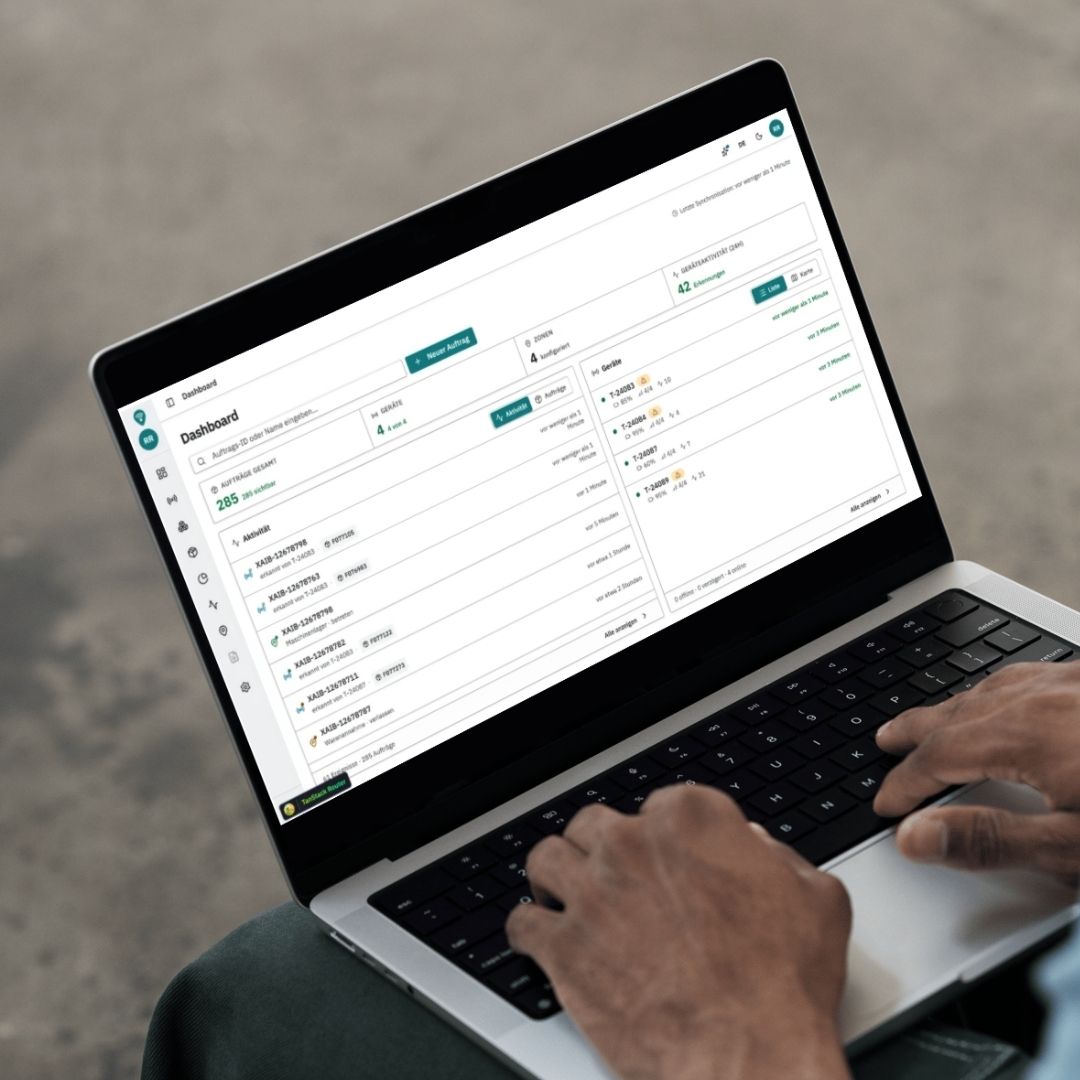 locantra Software auf dem Tablet